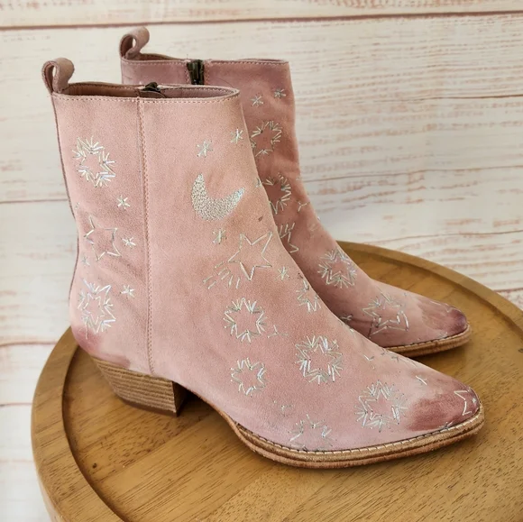 Free People Bowers Embroidered Boots